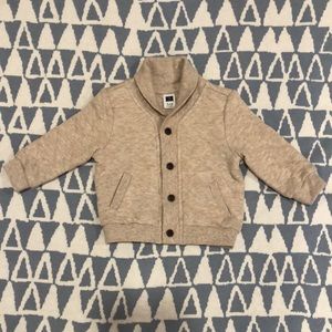 EUC Janie and Jack quilted shawl collar pullover